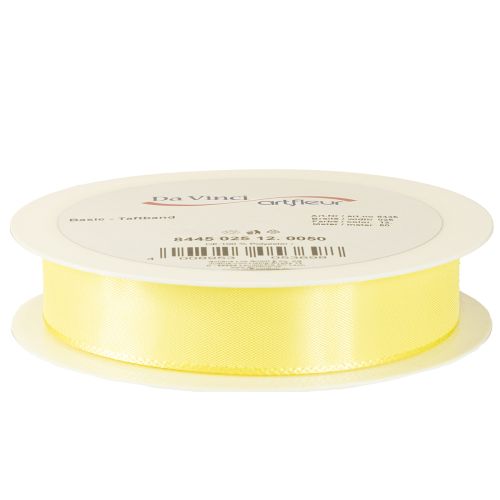 Artikel Decoratief lint taft lint cadeau lint lichtgeel 25mm 50m