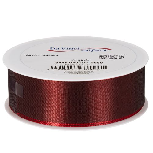 Rood decoratief lint van taft,