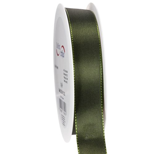 Decoratief lint, glanzend taftlint voor decoratie, 25 mm breed, 50 m lang kopen | Floristik24.nl