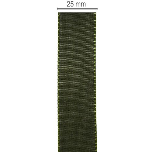 Decoratief lint, glanzend taftlint voor decoratie, 25 mm breed, 50 m lang | Floristik24.nl