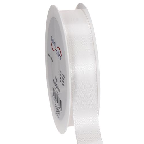 Decoratief taftlint, wit, 25 mm breed, 50 m lang kopen | Floristik24.nl