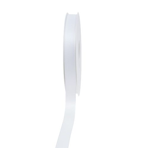 Decoratieband wit 8mm 50m