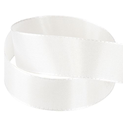 Artikel Decoratief lint wit 25mm 50m