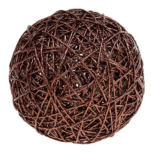 Floristik24 Decoratieve bol Ø15cm koper