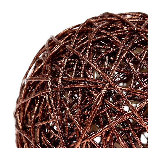 Floristik24 Decoratieve bol Ø15cm koper