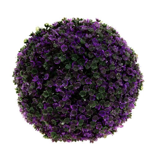 Decoratieve bal in paarse plantenbol kunst Ø18cm 1st
