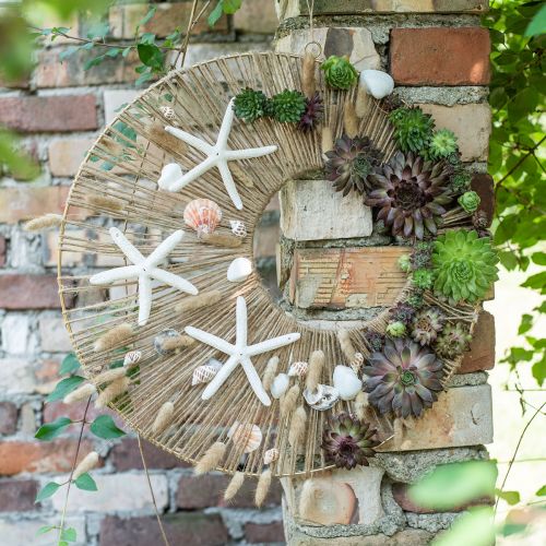 Floristik24 Decoratieve hoepel, metalen ring, decoratieve ring om patina op te hangen Ø37cm 3st