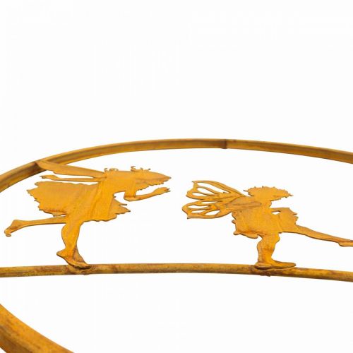 Floristik24 Decoratieve ring metaal elfjes roest decoratie patina metalen decoratie Ø38cm
