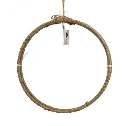 Floristik24 Sierring jute Scandi sierring om op te hangen Ø30cm 3st