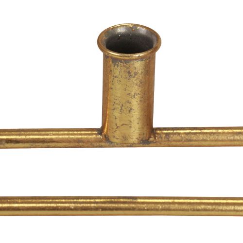 Artikel Decoratieve ring met voet kandelaar metaal decoratie goud Ø44,5cm