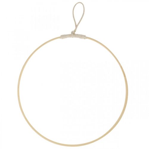 Decoratieve ring om op te hangen, raamdecoratie, wanddecoratie natuurlijke kleuren Ø30cm 4st