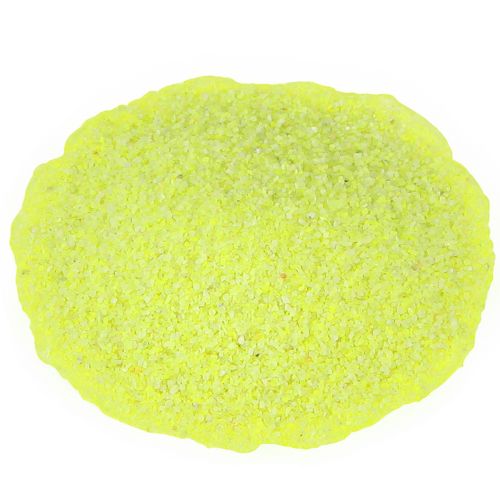 Floristik24 Decoratief zand geel neonkleurig zand 0,5 mm zand neongeel 1 kg