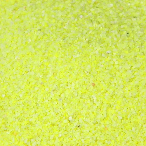 Artikel Decoratief zand geel neonkleurig zand 0,5 mm zand neongeel 1 kg