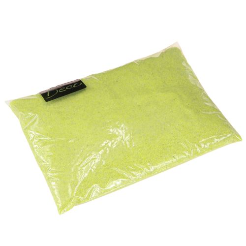 Artikel Decoratief zand geel neonkleurig zand 0,5 mm zand neongeel 1 kg