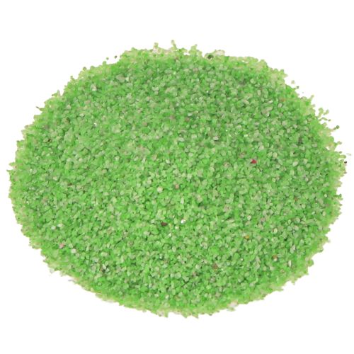 Decoratief zand groen neon zand gekleurd zand 0,5 mm neon groen 1 kg