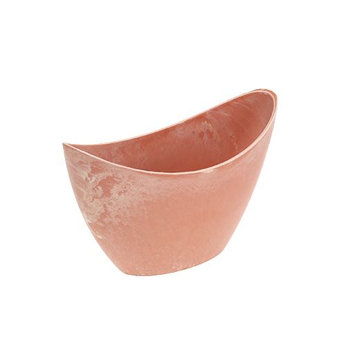 Floristik24 Sierschaal licht oranje 20cm x 9cm H11.5cm, 1p