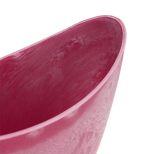 Artikel Decoratieve kom kunststof roze 20cm x 9cm H11,5cm 1 stuk
