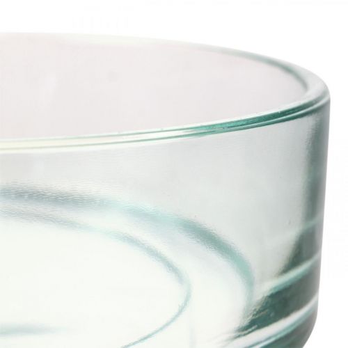 Artikel Decoratieve schaal glas glazen schaal rond plat helder Ø15cm H5cm