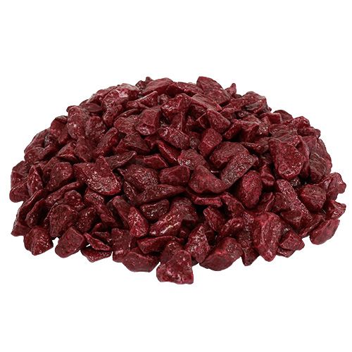 Floristik24 Decoratiestenen 9mm - 13mm 2kg Bordeaux