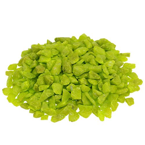 Floristik24 Decoratiestenen 9mm - 13mm appelgroen 2kg