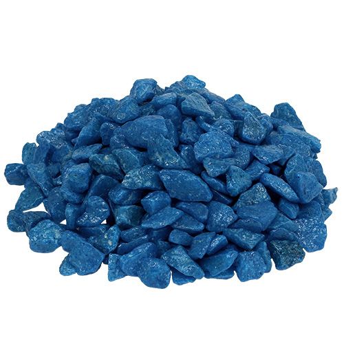 Floristik24 Decoratiestenen 9mm - 13mm donkerblauw 2kg