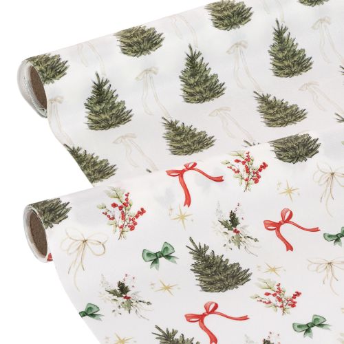 Decoratiestof voor kerst, per meter verkocht, 120 cm breed, 2 stuks kopen | Floristik24.nl