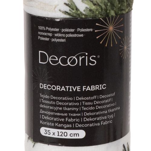 Decoratiestof voor kerst, per meter verkocht, 120 cm breed, 2 stuks | Floristik24.nl