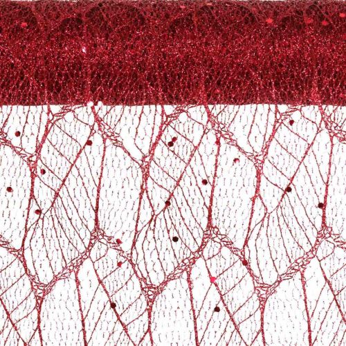Artikel Kerst Deco Stof Polyester Rood x 2 assorti 35x200cm
