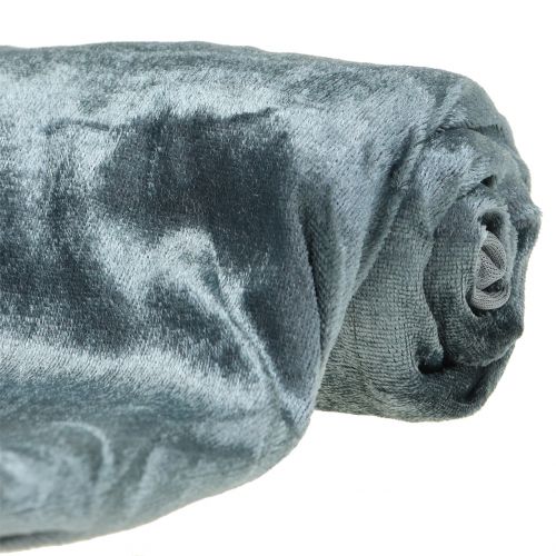 Floristik24 Decoratiestof Fluweel Antraciet 140cm x 300cm