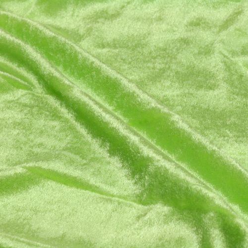 Floristik24 Decoratiestof fluweel appelgroen 140cm x 300cm