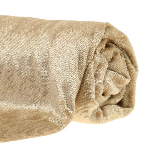 Floristik24 Decoratiestof Velvet Sand 140cm x 300cm