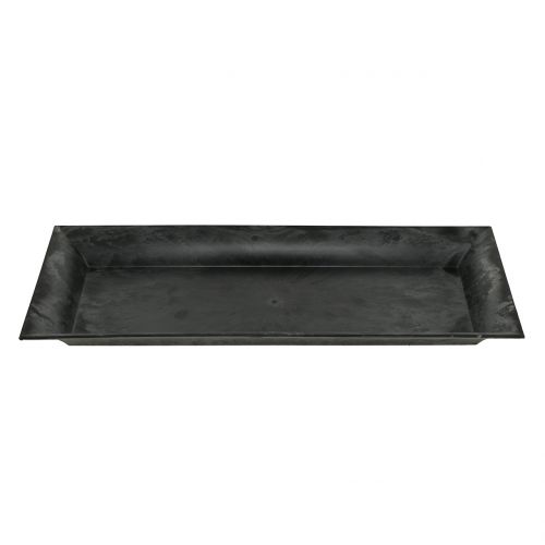 Artikel Decoratief dienblad gemarmerd antraciet 36x17cm 6st