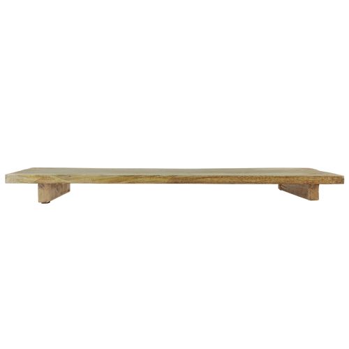 Floristik24 Decoratief houten dienblad met mangohouten onderstel 80x6x27,5cm