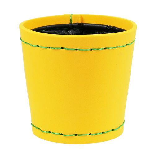Floristik24 Bloempot geel Ø12cm H11,5cm, 1st