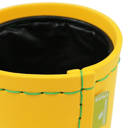 Floristik24 Bloempot geel Ø12cm H11,5cm, 1st