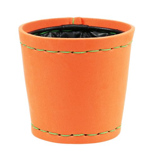 Floristik24 Plantpot oranje Ø12cm H11.5cm