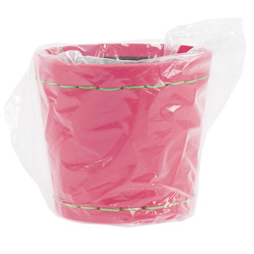 Floristik24 Decoratieve pot roze Ø12cm H11.5cm