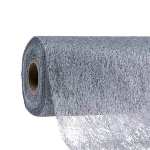 Artikel Decoratieve fleece tafelloper decoratieve fleece tafelloper zilver 23cm 25m