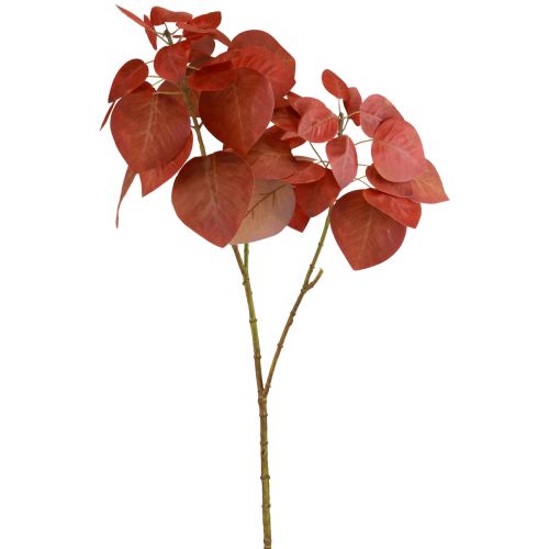 Decoratieve tak deco bladeren kunsttalgboom rode bladeren 72cm