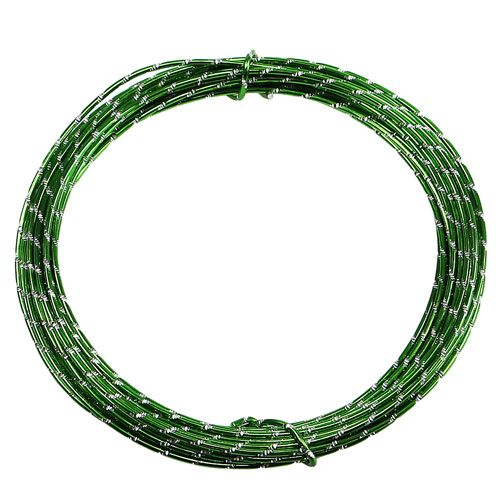 Floristik24 Diamant aluminium draad appelgroen 2mm 10m