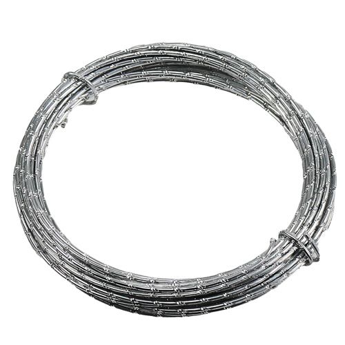 Floristik24 Diamant aluminiumdraad zilver 2 mm 10 m