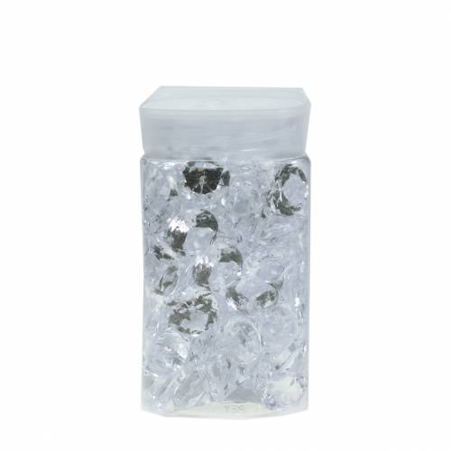 Floristik24 Decoratieve stenen diamant acryl helder Ø1.8cm 150g verspreide decoratie