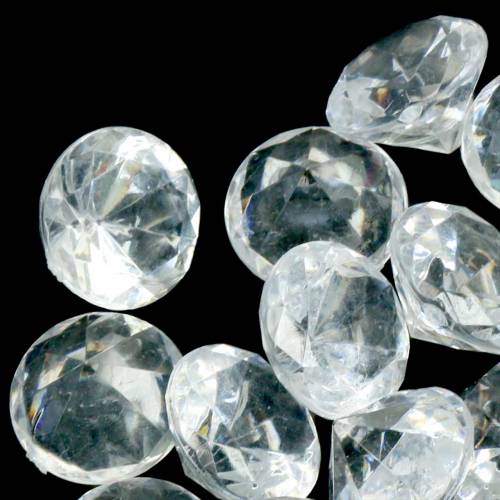 Floristik24 Sierstenen diamant helder Ø2,8cm 150g tafeldecoratie