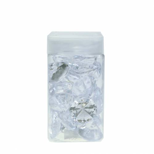 Floristik24 Sierstenen diamant helder Ø2,8cm 150g tafeldecoratie