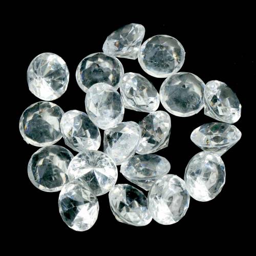 Floristik24 Sierstenen diamant helder Ø2,8cm 150g tafeldecoratie