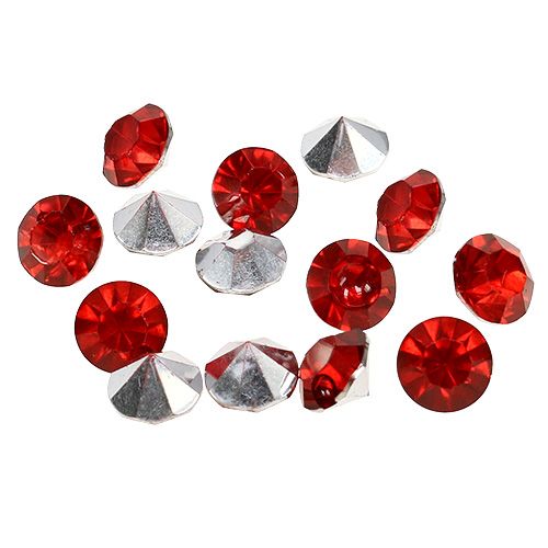 Floristik24 Diamant acryl 8 mm rood 50 g