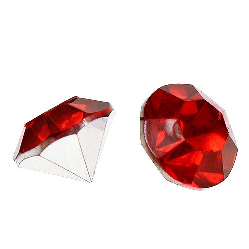 Artikel Diamant acryl 8 mm rood 50 g