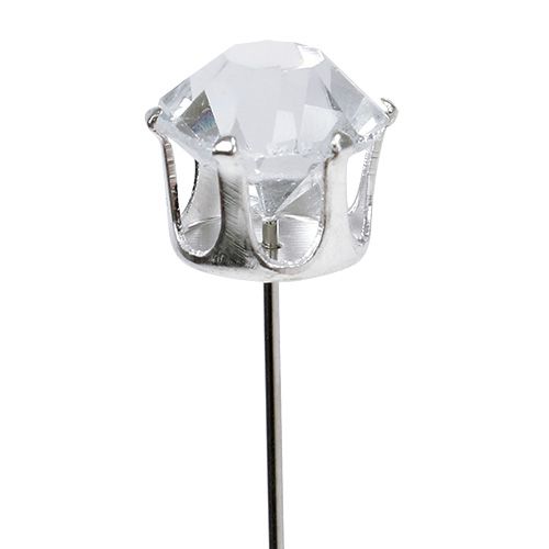 Floristik24 Diamantnaald zilver Ø10mm L6cm 36st