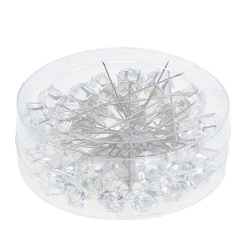 Floristik24 Diamantnaald zilver Ø10mm L6cm 36st