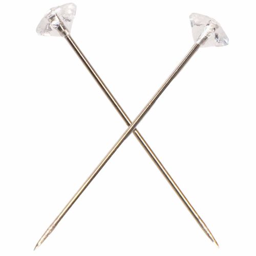 Diamantnaalden Ø6mm transparant transparant 85 stuks | Floristik24.nl